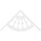 Ekena Millwork Pitch Classic Wagon Wheel Architectural Grade PVC Gable Pediment, 72"W x 36"H x 1"P (12/12) GPP072X036X100CWW - alternate 3